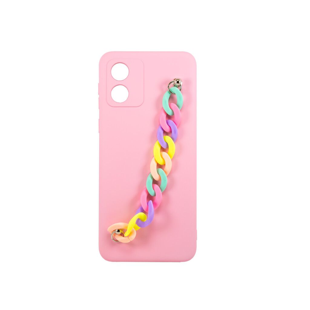 TPU MOD523 SILICONE CADENA - SAMSUNG A34 - ONLY - ROSA