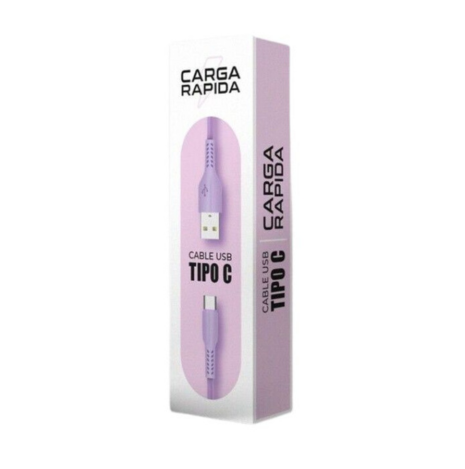 CABLE USB TIPO C MOD.950 - VIOLETA