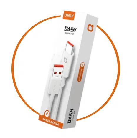 CABLE USB TIPO C MODO-127 DASH - ONLY - BLANCO