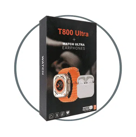 SMART WATCH T800 - NEGRO - CON AURICULARES TWS!